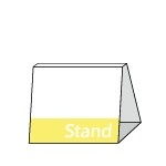 桌上梯形立牌A（單面）