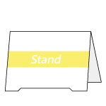 桌上梯形立牌A（雙面）