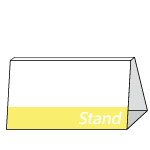 桌上梯形立牌B（單面）