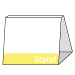 桌上梯形立牌C（單面）
